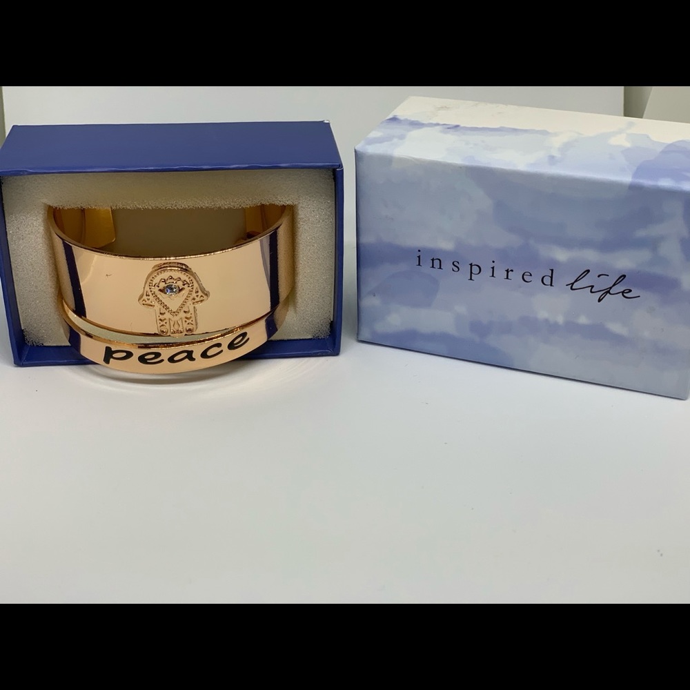 💕 NWT! Rose Gold 2-Piece Cuff Bracelet Set - Picture 4 of 5